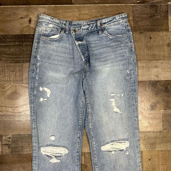 Flying Monkey Women’s Size 29 Cropped Ankle Bootcut Jeans Blue Medium Wash Denim - Picture 2 of 10